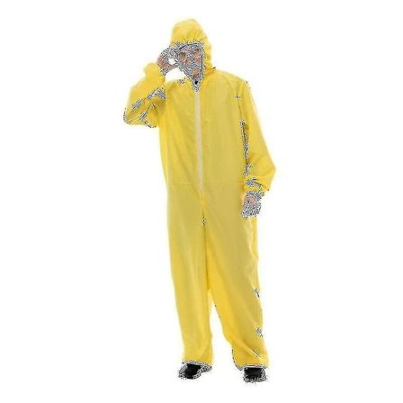 Herre Biohazard Kostume Halloween Med Briller Gul Breaking Bad Jumpsuit Karneval Påske Purim Fancy Dress-yvan