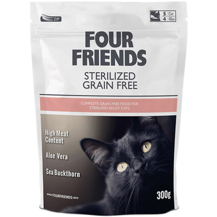 FourFriends - Katt Sterilised Grain Free 6 kg - Katt - Kattefôr & kattemat - Tørrfôr for katt - ZOO.no