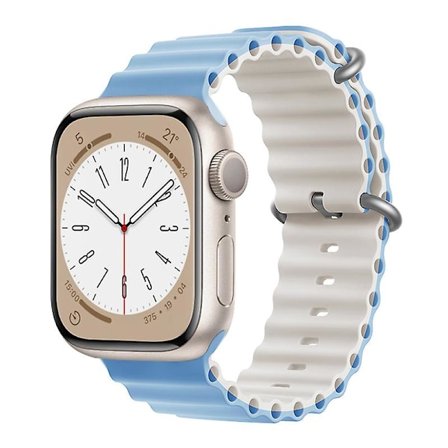 Ocean Rannekoru Apple Watch Ranneke 44mm 40mm 45mm 41mm 49mm 42mm 38mm Älykello silikonihihna Iwatch Ultra Series 7 6 3 Se 8