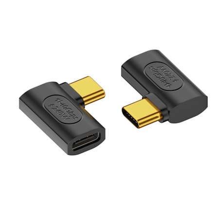 Höghastighets USB C hane till hona förlängningsadapterkontakt 240w höghastighetsladdning och 40 Gbps dataöverföring