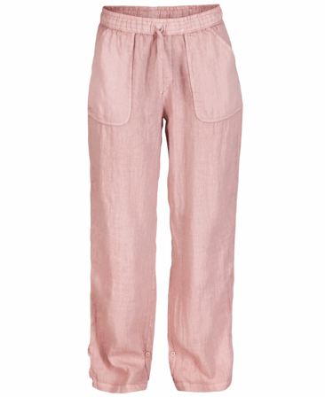 Amundsen Safari Linen Pants Womens Faded Peony Pink