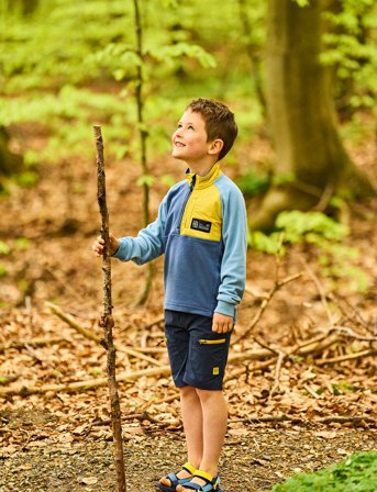Color Kids Colorblock Sandals W. Velcro - Navy - 25