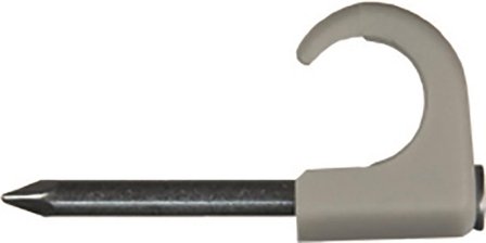 Schneider Electric 2042034 Klammer spik, 100-pack, rund kabel 10-14, 2x30 mm, Installationsmaterial