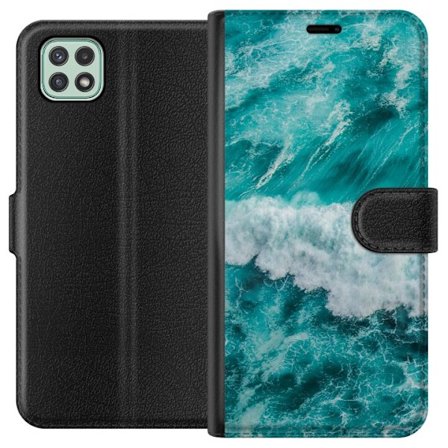 Kompatibelt Lommeboketui til Samsung Galaxy A22 5G Hav