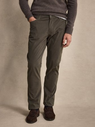 John Henric Men's Grüne Hose Slim Fit Size 36