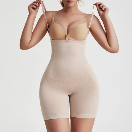 SH-0039 Bodysuits i stora storlekar för kvinnor Sömlös korsett efter förlossningen Magstoppande Höftlyftande Sömlösa byxor med hög midja