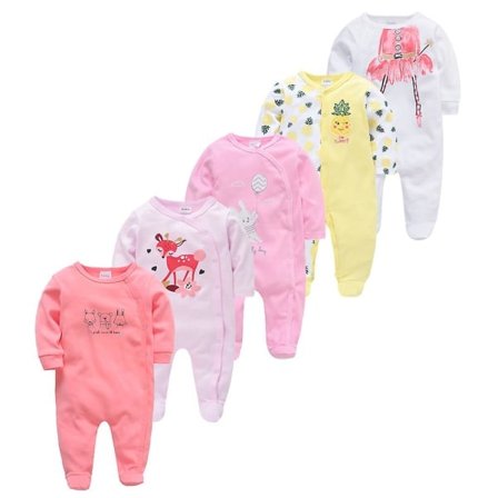 Våren Baby Pyjamas Flickor Pojkar Jumpsuit 146% Bomull Andningsbar Mjuk Jumpsuit Grön 6-9M_paris