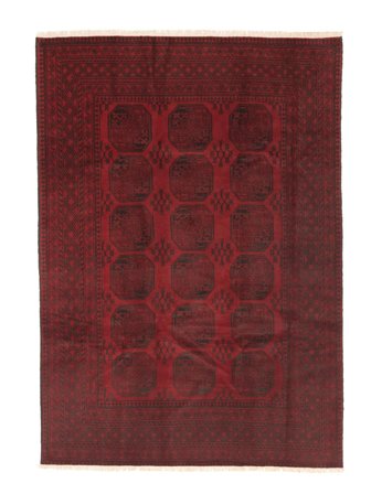 Medalionowy Afgan Fine Dywan 202X290 Wełna