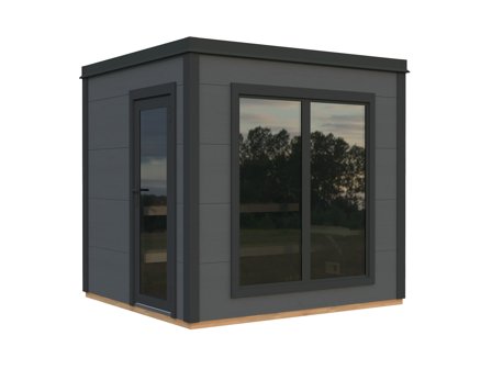 Palmako Grace Bastu 5,7 m², Invändig 5,3 m², grå + antracit, Pooler & utebad