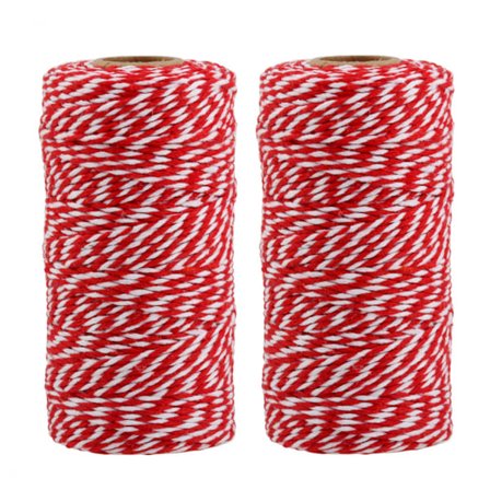 Slaktargarn - 2 st - 100 m/rulle - Köksgarn - Rullgarn - Bomullsbakargarn - Bindgarn - Grilltillbehör -