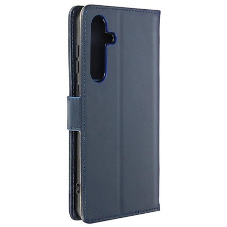 Samsung Galaxy A55 etui AVIZAR ægte læder tegnebog Video Support Midnight Blue