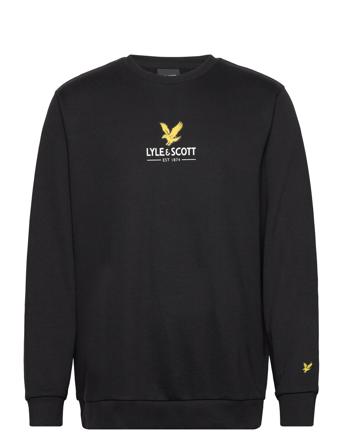 Eagle Logo Sweatshirt Black Lyle & Scott