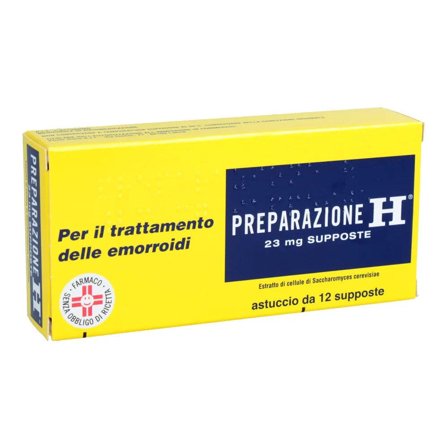 Preparazione H Trattamento Emorroidi E Ragadi Anali 12 Supposte