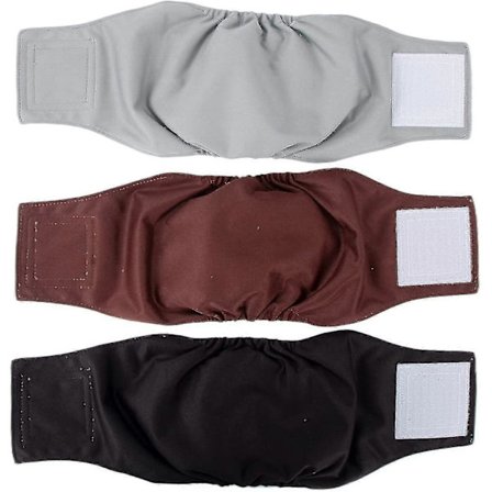 Vaskbare Hanhund Bleer (3-pak) Genanvendelige Mavebånd Til Hanhunde