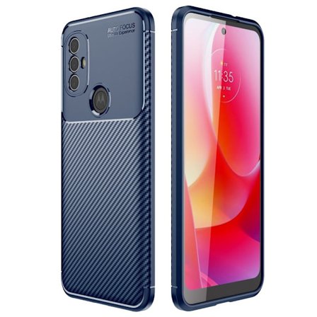Carbon Shield Motorola Moto G Power (2022) skal - Blå