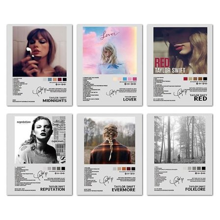 Taylor Swift Juliste Folklore Album Reputation Juliste Musik Album Swiftie Tarvikkeet Juliste Huoneeseen Esteettinen Kangas Seinätaide Makuuhuone