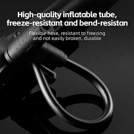 Rockbros Cykelpump med tryckmätare - Svart