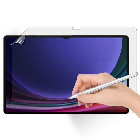 Papirtekstur Skærmbeskytter til Samsung Galaxy Tab S9 Ultra, fuld dækning, mat overflade, PET-film