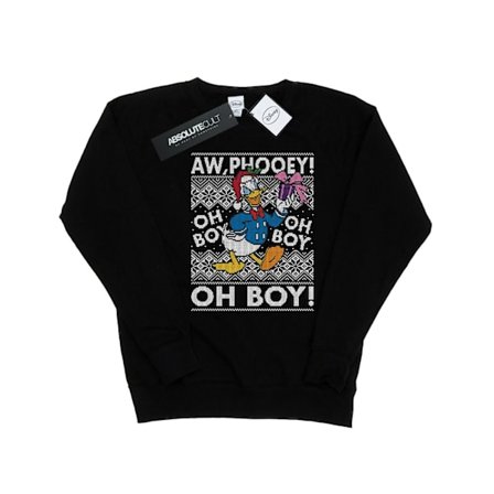 Disney Dam/Dam Donald Duck Jul Fair Isle Sweatshirt