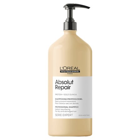 L'Oreal Professionnel, Serie Expert Absolut Repair, Protein + Gold Quinoa, Hair Shampoo, 1500 ml