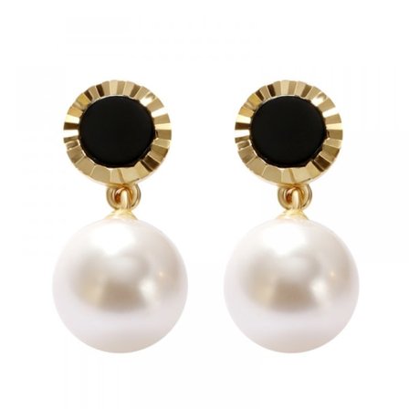 Pärlörhängen 925 Sterling Silver Örhängen för Kvinnor, Inkluderar Ask Guld