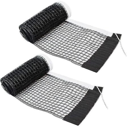 2 stk. Bordtennis Tilbehør Bordtennisnet Ping Pong Net Ping Pong Tilbehør Sort Polyester Bordtennis Tilbehør, Til Konkurrence Træning