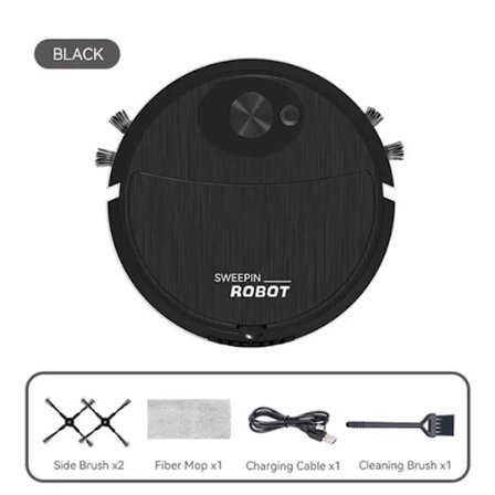 Älykäs robotti-imuri, musta