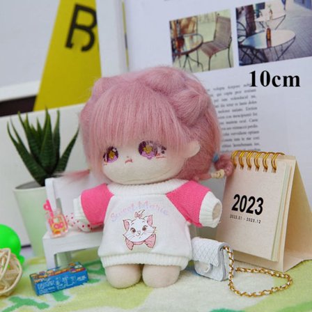 Dukke Hettegenser Antrekk ROSE 10CM