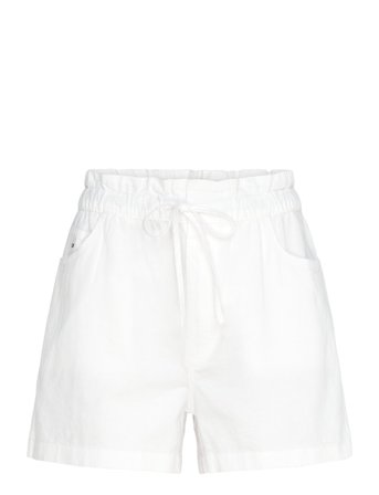 Tjw Cotton Linen Short White Tommy Jeans