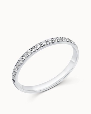 Eternity Ring Leoni 18K White Gold 2mm - Engagement Rings & Wedding Rings from Vanbruun