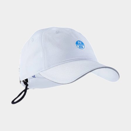 Gorra de navegación North Sails Fast Dry Cap White, One-Size