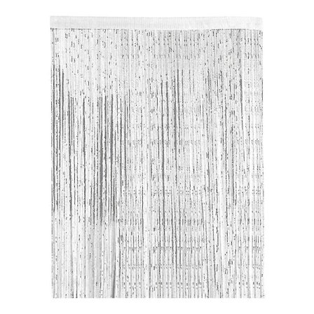 Nauhaovi, yksivärinen tupsuikkunapaneeli, retrohuoneen oviverkko, 100 x 200 cm - Xin