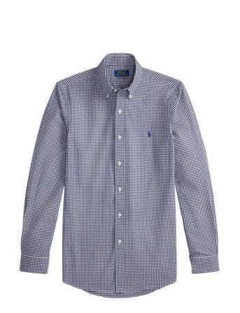 Polo Ralph Lauren | Custom Fit Gingham Stretch Poplin Shirt | S