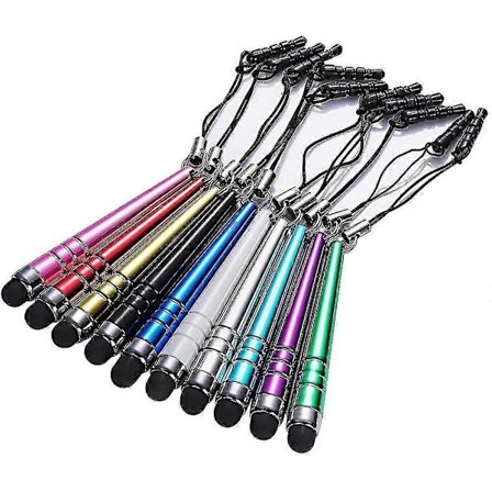 10x Mini Universal Stylus Pen Pekpenna Touch Pen Input Penna För Iphone Ipad Färg Slumpmässig