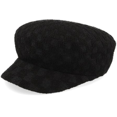 Kangol - Kg Bermuda Check Stitch Mau Black Vega Cap Vega Black Cap - @ Hatstore