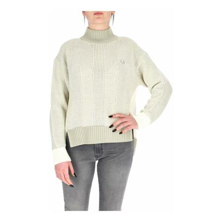 Fred Perry, Turtleneck Beige, Dames, Maat:L,wol