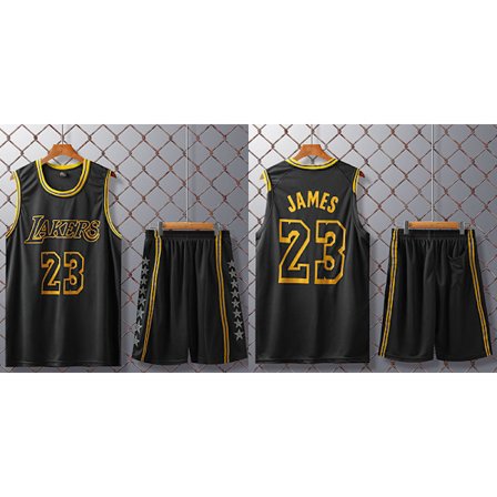 #23 LeBron James Basketbollströja Set Lakers Uniform Barn