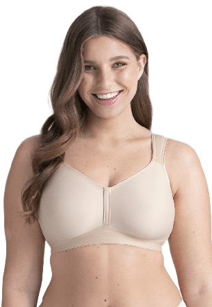 Miss Mary of Sweden Feel Fresh T-shirt Bh Utan Bygel Med Ovadderad Helkupa Dam Beige 90d