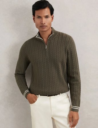 Reiss Tuscano - Khaki green - L