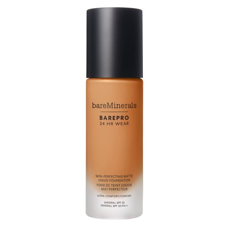 bareMinerals BAREPRO 24 HR WEAR Skin-Perfecting Matte Liquid Foundation Medium Deep 43 Neutral 30ml - Fondotinta liquido