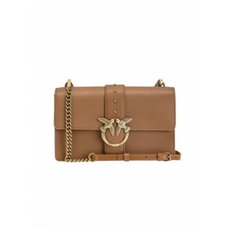 Pinko Tass , Bruin , Dames , Maat: ONE Size Schoudertassen