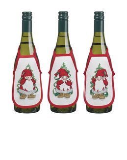 Stickpackung Flaschenschürzen Drei weise Wichtel 3-er Pack - Permin