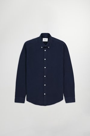 NN.07 Arne 5725 Shirt Male Blue Organic Cotton