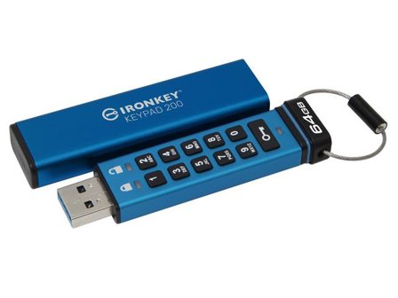 Kingston USB-Minne Ironkey 200 64GB - Lyreco - Datorprodukter > Lagring > USB-minnen