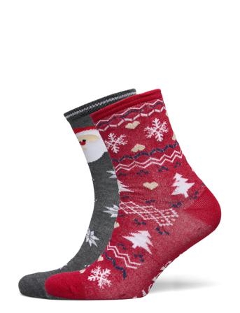 Pcalia Glitter Socks Box 2-Pack D2D Red Pieces