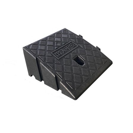 Lett fortau-rampe, plastbilrampe for fortau, oppkjørsel, terskelrampe for bil, motorsykkel, rullestol, sykkel, mobilitet