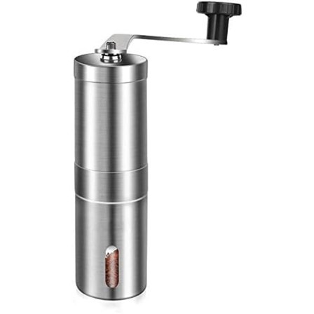 Manuel kaffekværn i justerbar størrelse, egnet til filterkaffe, espresso, stempelkande, kaffekværn