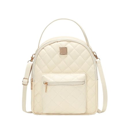 Kawaii Mini Rygsæk til Kvinder Broderet Telefonpung Justerbar Rem Dame Crossbody Tasker Blødt PU Læder Skoletaske til Piger~01957