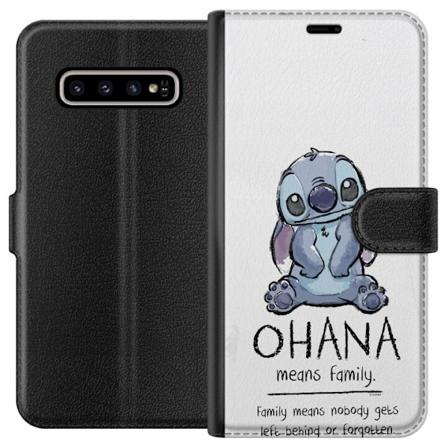 Samsung Galaxy S10+ Lompakkokotelo Stitch Ohana