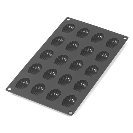 Lékué Mini-madeleines silikoneform 20 huller, sort | KitchenOne